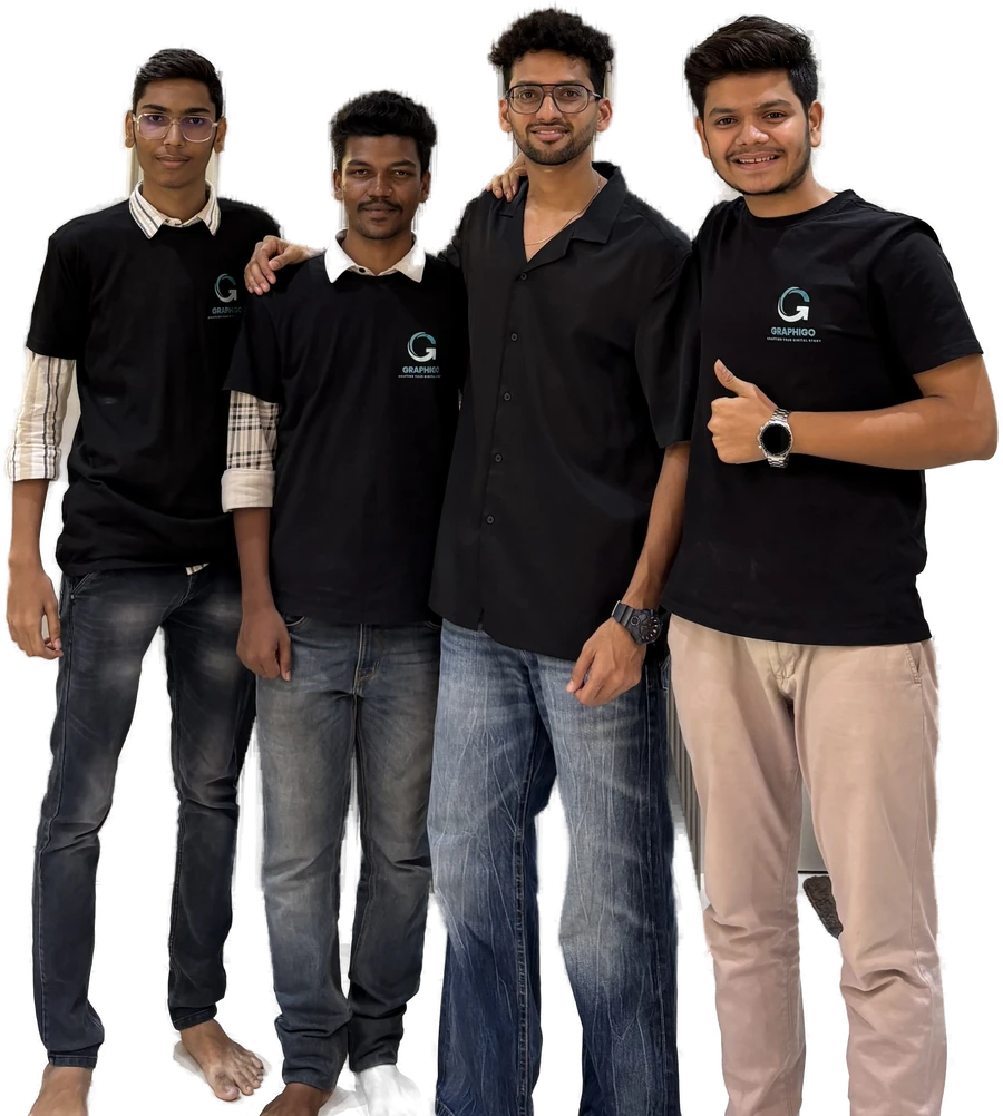 The Graphikul team in Vasai-Virar with creator Funcho
